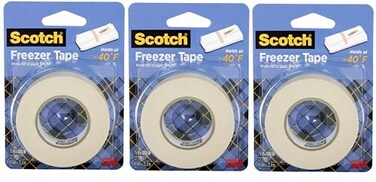 3M 178 &frac34;" x 1100" Freezer Tape,pack of 3