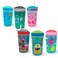 Nuby All in One Snack Bowl and No Spill Soft Straw Cup - 1 Pack Multicolor Snack N' Sip - Holds: 4.5 oz Container with Lid and 9 oz/ 270 ml Straw Cup (12 Months +)