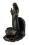 VERONESE DESIGN 9 5/8" Tall Brigid Goddess of Hearth and Home Holding Sacred Flame Statue Cold Cast Resin Antique Bronze Finish