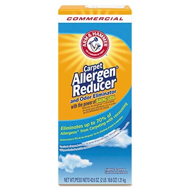 Arm &amp; Hammer 3320084113 Carpet &amp; Room Allergen Reducer &amp; Odor Eliminator, 42.6oz Shaker Box