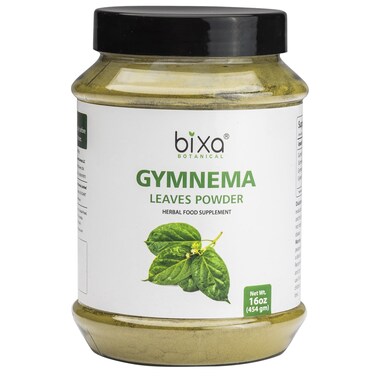 bixa BOTANICAL Gymnema Leaf Powder (Gudmar, Shardunika) 1 Pound /16Oz   Digestive Stimulant   Natural Herbal Supplement