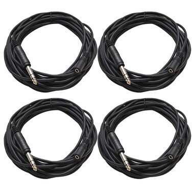 Seismic Audio Stage and Studio Patch Cable (SA-iEFRM25-4Pack)