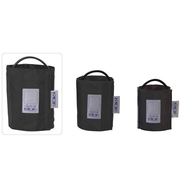 MDF Instruments Latex-Free Thigh Replacement Blood Pressure Monitor Cuff D-Ring - Single Tube - Black (MDF2090471D-11)