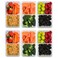 FIT Strong &amp; Healthy Bento Lunch Box &amp; Meal Prep Containers, Food &amp; Snack Storage for Adults &amp; Kids, Microwave, Freezer, &amp; Dishwasher Safe, Reusable, Airtight Lid, Removable Compartments, 39oz, 6 Pack
