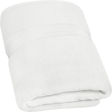 Utopia Towels Premium Jumbo Bath Sheet 1 Pack, 100% Cotton, Highly Absorbent and Quick Dry Extra Large Bath Towel, Super Soft Towel, 35 by 70 Inches, White