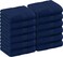 Utopia Towels 12 Pack Premium Wash Cloths Set, 12 by 12 Inches, 100% Cotton Ring Spun, Highly Absorbent and Soft Feel Washcloths for Bathroom, Spa, Gym, and Face, Navy