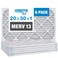 Aerostar 20x30x1 Air Filter MERV 13 (Removes Viruses, Bacteria, Mold, Pollen, Dander, Dust, Smoke &amp; Germs) - Electrostatic MPR 1500 - 1900 &amp; FPR 10 - Pleated HVAC AC Furnace Air Filters - Pack of 6