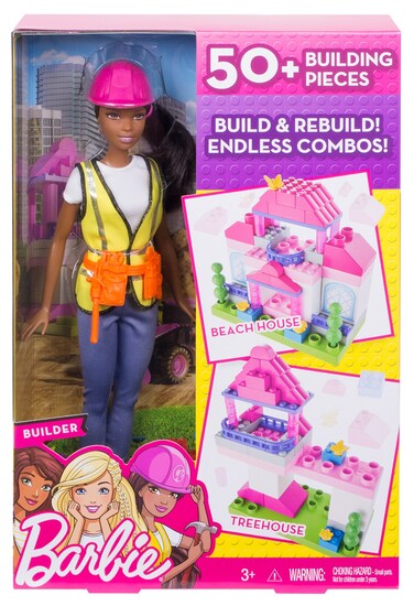 Barbie Builder Doll &amp; Playset, Black Hair