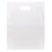 100 Clear Handle Bags 12x15, Extra Thick 2.25 Mil Retail Plastic Shopping Merchandise Gift Bags Tear Resistant Strong Durable Anti Stretch For Small Business LDPE Die Cut, ClearBags, 100% Recyclable