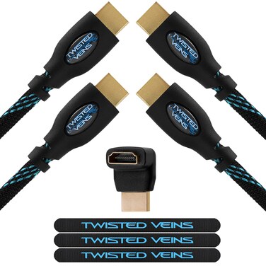 HDMI Cable 50 ft, 2-Pack, Long High Speed HDMI Cord with Ethernet, Maximum Length Single Piece Cable &ndash; a Replacement Option for an HDMI Extension/Extender