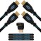 HDMI Cable 50 ft, 2-Pack, Long High Speed HDMI Cord with Ethernet, Maximum Length Single Piece Cable &ndash; a Replacement Option for an HDMI Extension/Extender
