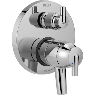 Delta Faucet Trinsic 17 Series 3-Setting Integrated Diverter Valve Trim Kit, Chrome Diverter Valve Trim Kit, Shower Trim Kit, Chrome T27859 (Valve Not Included)