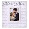 Malden International Designs Silkscreened Corinthians Verse Mr &amp; Mrs Wood Picture Frame, 5x7, Off White