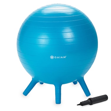 Kids Stay-N-Play Children's Balance Ball - Flexible School Chair Active Classroom Desk Alternative Seating Built-In Stay-Put Soft Stability Legs, Includes Air Pump