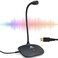 KLIM Talk USB Desk Microphone for Computer - New Version 2024 - Compatible with Any PC Laptop Mac PS4 - Professional Desktop Mic with Stand - Recording Gaming Streaming YouTube Podcast Mics