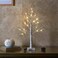 EAMBRITE Lighted Birch Tree Easter Decorations for Home, White Birch Tree with Lights, 24 LED Lighted Mini Money Tree Twig Tree Battery Operated with Timer, Christmas Indoor Centerpiece Decor (2FT)