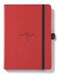 Dingbats A5 Wildlife Notebook Journal Hardcover, Cream 100gsm Ink-Proof Paper, 6.1 x 8.5 inches, 192 pages (Red Kangaroo, Squared)
