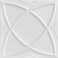 A La Maison Ceilings r13-8pw Elliptical Illusion Ceiling Tile, Plain White