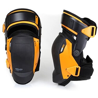 ToughBuilt - Gelfit Thigh Support Stabilization unisex Knee Pads - Heavy Duty, Comfortable and Adjustable - (TB-KP-G3), black