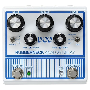 Other Guitar Delay Effects Pedal, White (DOD-RUBBERNECK-U)