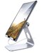 Tablet Stand Adjustable, Lamicall Phone Stand : Desktop Stand Holder Dock Compatible with Phone Xs Max XR, New iPad 2018 Pro 9.7, 10.5, Air Mini 2 3 4, Kindle, Accessories, Tab (4-13 inch) - Silver