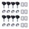 8pcs Universal Hard Top Quick Removal Fastener Thumb Screw with Nut Kit Compatible with Jeep Wrangler YJ TJ JK JKU &amp; Unlimited 1995-2017 (Black)