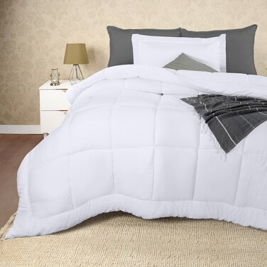 Utopia Bedding Twin Comforter Set Kids with 1 Pillow Sham, Bedding Comforter Sets, Down Alternative White Comforters, Soft and Comfortable, Machine Washable