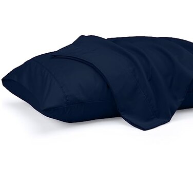 Utopia Bedding Queen Pillow Cases - 2 Pack - Envelope Closure - Soft Brushed Microfiber Fabric - Shrinkage and Fade Resistant Pillow Covers 20 X 30 Inches (Queen, Navy)