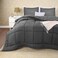 Utopia Bedding King Size Comforter Set with 2 Pillow Shams, Bedding Comforter Sets, Down Alternative Grey Comforters, Soft and Comfortable, Machine Washable