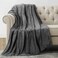 Utopia Bedding Fleece Blanket Throw Size Grey 300GSM Luxury Anti-Static Fuzzy Soft Microfiber Blanket for Couch, Sofa and Bed (60x50 Inch)