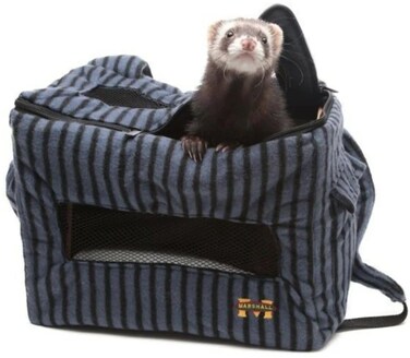 Marshall Pet Products SMR00370 Front Pack for Transporting Ferrets, Gray