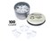 Butler in the Home Foot Feet Shaped Paper Clips Great for Paper Clip Collectors or Office Gift - Comes in Round Tin with Lid and Gift Box (White 100 Count)