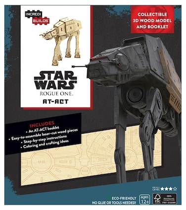 Incredibuilds Star Wars Rogue One: at-Act 3D Wood Model and Book