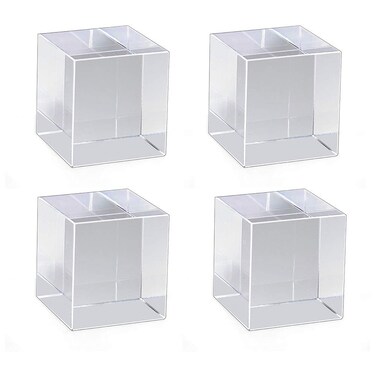 Mirart Clear Acrylic Cube (2" x 2" x 2" - 4 Pack)