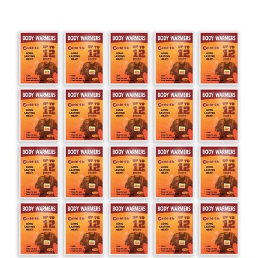 WORLD-BIO Body Warmers for Cold Weather, Heat Warmer Patch Disposable with Adhesive Backing Gives Hours Warm - 10/12/20/32/40 Packs, Hand Warmers Long Lasting Safe Natural Odorless