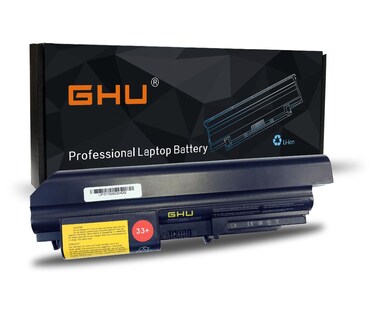 GHU New Battery 48 WH Replacement for 33+ 41U3198 43r2499 42t4531 42T4644 Compatible with Lenovo Thinkpad R400 T400 14-inch 42T5263 42T5229 42T4677 42T5225 42T5229 42T5262 42T5264