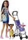 Barbie Skipper Babysitters Inc 2 Dolls &amp; Accessories Set with Brunette Skipper Doll, Small Doll &amp; Bouncy Stroller (Amazon Exclusive)