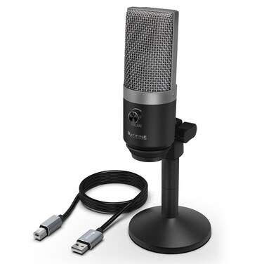 Fifine USB Microphone, PC Microphone for Mac and Windows Computers,Optimized for Recording,Streaming Twitch,Voice Overs,Podcasting for YouTube,Skype Chats-K670