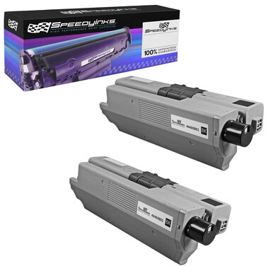 SPEEDYINKS Speedy Inks Compatible Toner Cartridge Replacement for Okidata 44469801 Type C17 (Black, 2-Pack) Compatible with Oki C530dn C531dn MC561 MC562w MC890 MC950 MC950 MFP