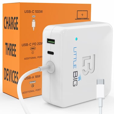 Mac Book Pro Charger - 100W USB C Fast Charger for MacBook Pro - with Additional Charging Ports (USBC &amp; USB), Extra-Long 131-inch Charger, Compatible with MacBook Pro and MacBook Air 13" - 16