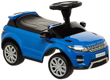 Evezo Range Rover Evoque, Ride On Toy Kids Toddler Foot to Floor Push Car w/Horn Officially Licensed (Blue)