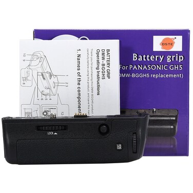 DSTE Replacement for Pro DMW-BGGH5 DMW-BGGH5GK Vertical Composition Battery Grip Compatible Panasonic GH5 GH5S Lumix GH5 Digital Camera as DMW-BLF19 BLF19E