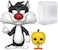 Funko Pop! Animation: Looney Tunes - Sylvester and Tweety Vinyl Figure (Bundled with Pop Box Protector CASE)