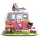 Rolife Dollhouse DIY Craft House Kit-Small sized Miniature with Accessories and LED-Wooden Model Building Set-Christmas Birthday Gifts for Boys Girls Women Friends(Happy Camper)