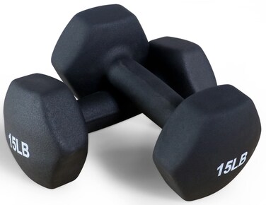 Neoprene Dumbbell Hand Weights, Anti-Slip, Anti-roll, Hex Shape Colorful, Pair or Set with Stand