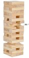 Tower Wood Block Stacking Game Play Any TIME and Anywhere You LIKE-48 Stackable Wooden Blocks, Fully Assembled, Durable Natural Wooden Blocks