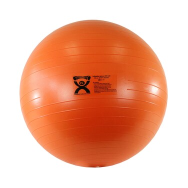 Cando - 30-1852 Deluxe ABS Inflatable Exercise Ball, Orange, 21.6