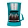 Holstein Housewares - 5 Cup Drip Coffee Maker - Convenient and User Friendly with Permanent Filter, Borosilicate Glass Carafe, Water Level Indicator, Auto Pause /Serve and Keep Warm Functions, Teal