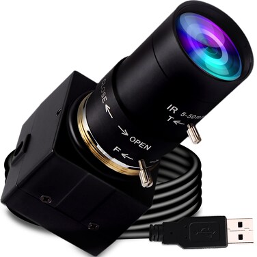 ELP 5-50mm Varifocal Lens 1080P USB Camera with H.264 High Definition Sony IMX323 Webcam for Android Linux Windows Industrial Video