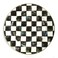 MACKENZIE-CHILDS Enamel Charger Plate, Charger Decoration for Dinner Plates or Home Decor, 12 Inches, Black-and-White Courtly Check, Set of 1